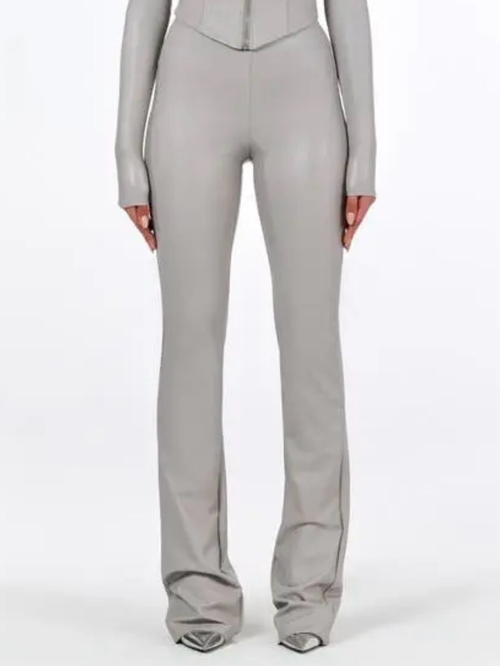 NWT Naked Wardrobe Bootcut Faux Leather Pants Sz S
